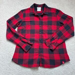 Dickies red black buffalo plaid flannel shirt